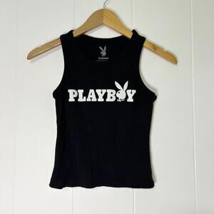 PLAYBOY Black Tank Top